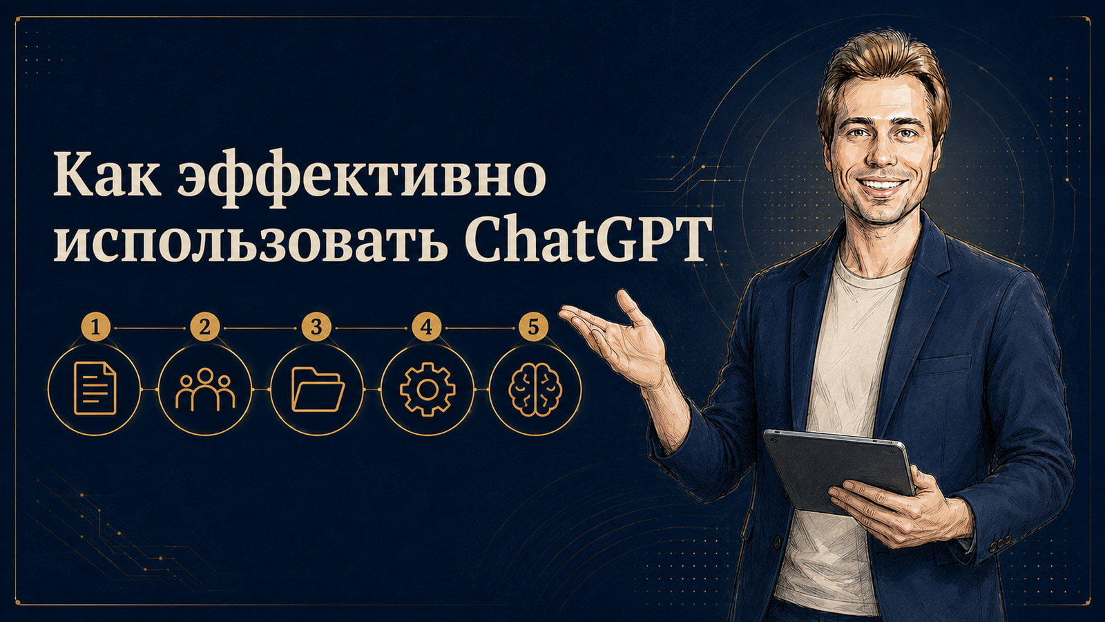 Дмитрий Зверев показывает систему эффективного использования ChatGPT из пяти уровней