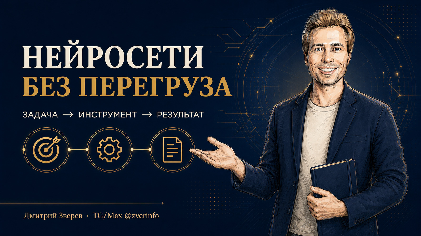 Дмитрий Зверев показывает план изучения нейросетей без перегруза