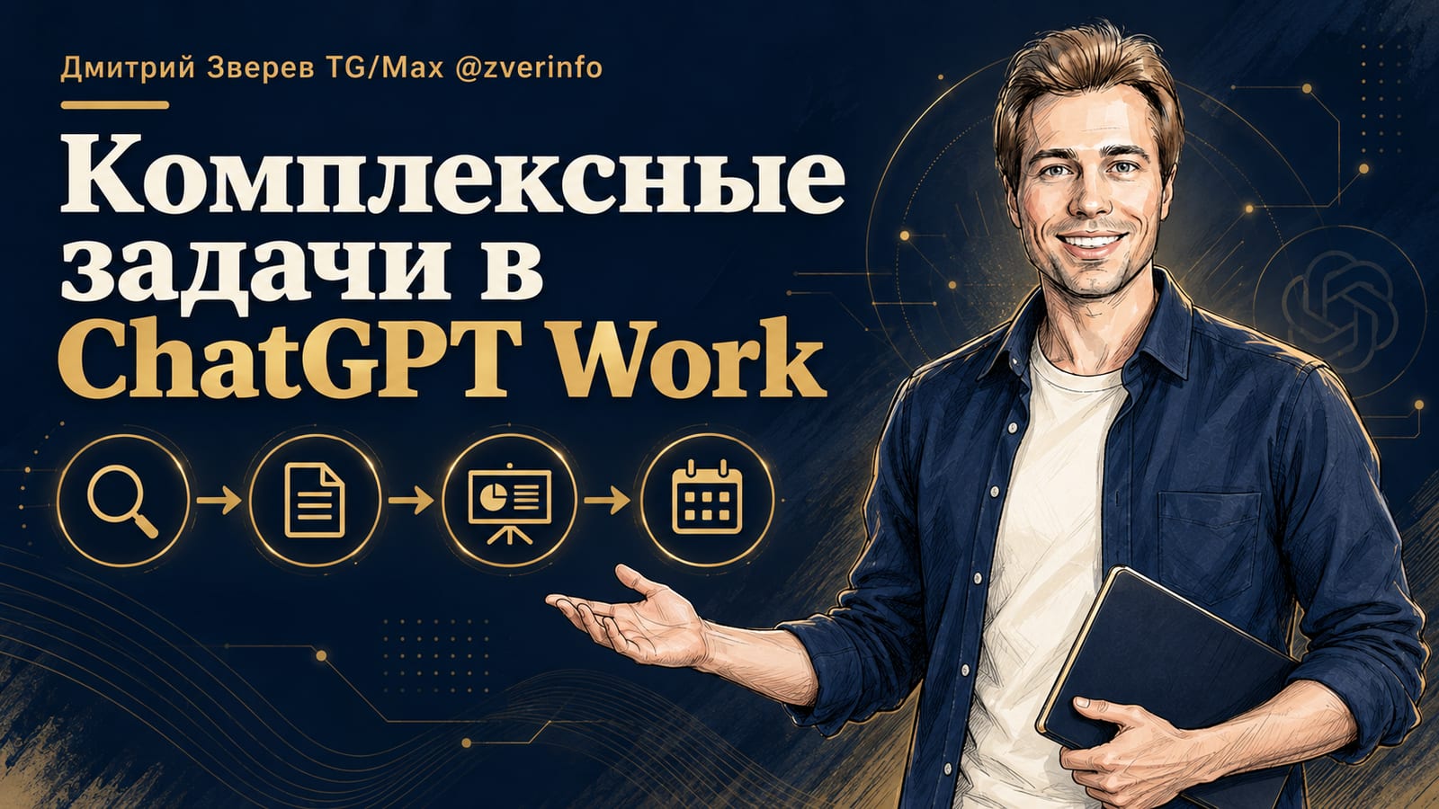Дмитрий Зверев и схема комплексных задач в режиме Work в ChatGPT